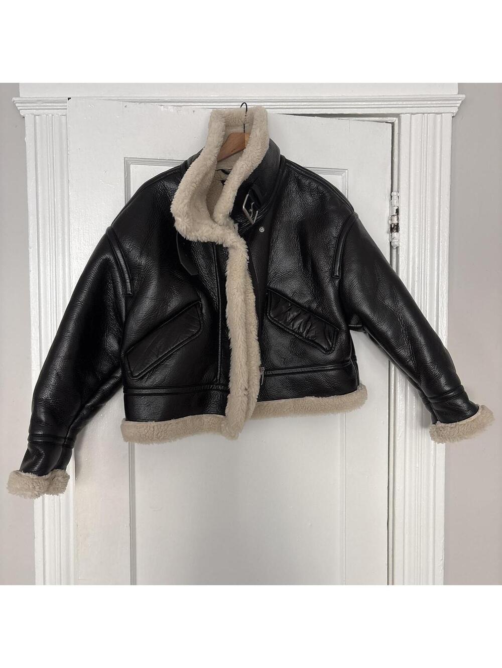 Zara Women's Black and Brown Jacket